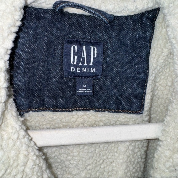 Gap Men’s 1969 icon sherpa-lined denim jacket M - Picture 13 of 14